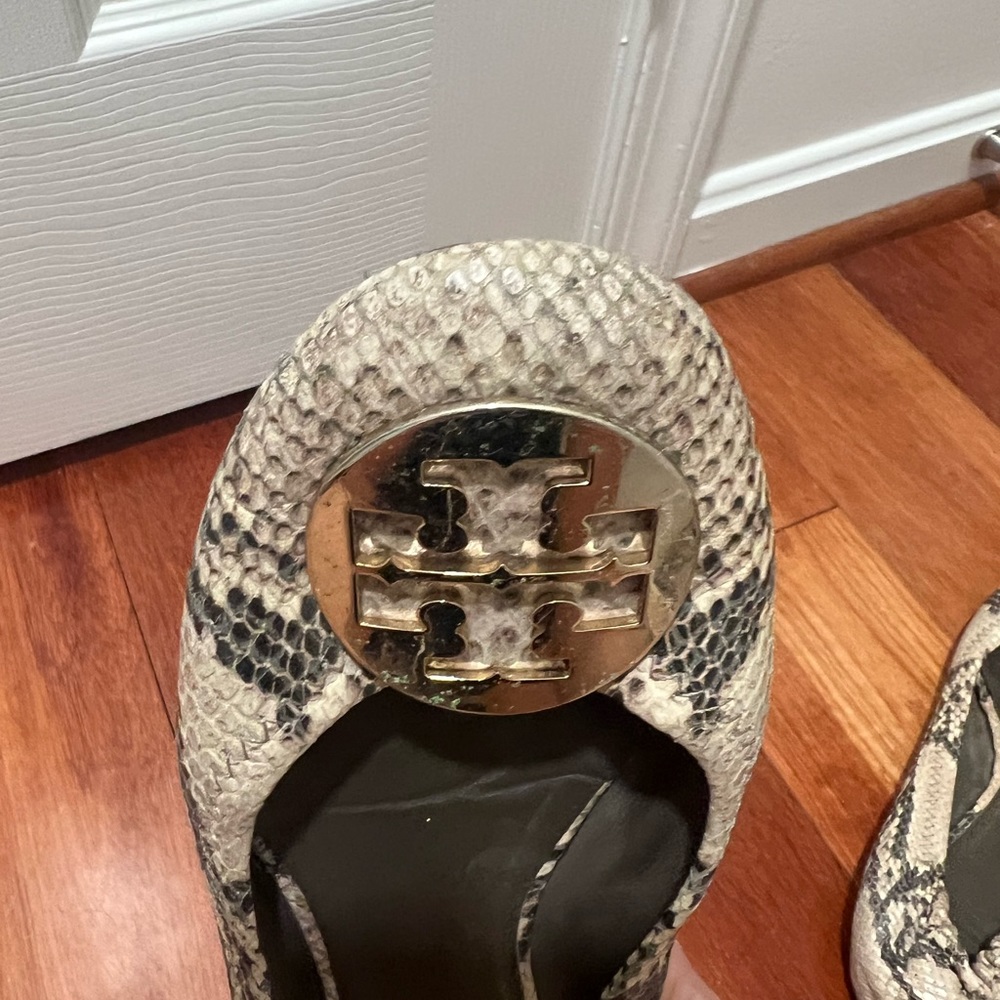 Tory Burch Python Ballet Flats - Picture 2 of 5
